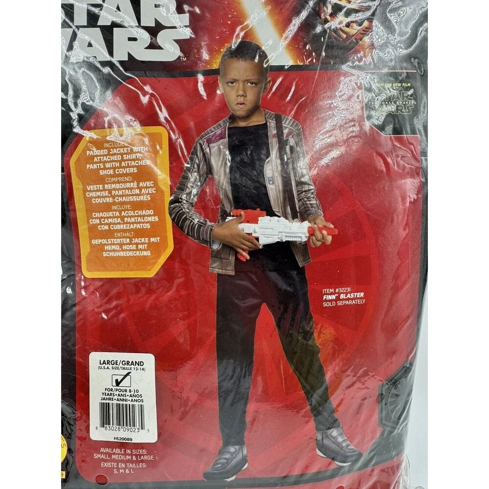Rubie's Star Wars Finn Halloween Costume Dress Up Child Large 12-14